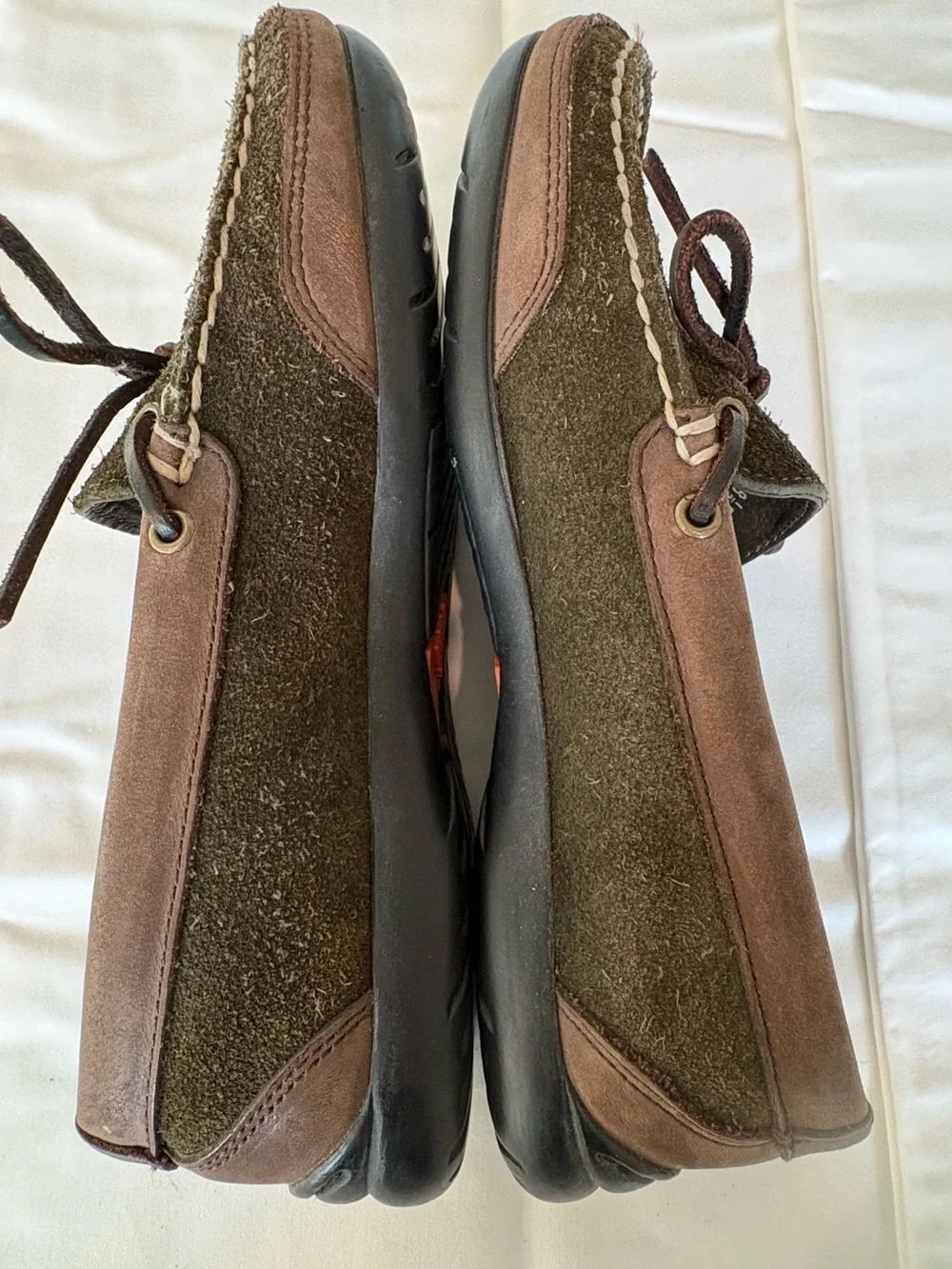 Polo by Ralph Lauren Olive Brown Suede Moccasin Loafers